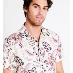 Deals ???? Maddox Belongil Linen Blend Print Short Sleeve ???? Shirt In Ecru ???? -Industrie Shop unnamed file 39