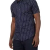 Cheapest ???? Ben Sherman Chevron Print Short Sleeve ???? Shirt In Marine ???? -Industrie Shop unnamed file 399