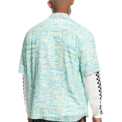 Alternative view of Best deal ???? Quiksilver X Stranger Things The Argyle Short Sleeve ???? Shirt In Multi Print ????