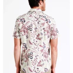 Deals ???? Maddox Belongil Linen Blend Print Short Sleeve ???? Shirt In Ecru ???? -Industrie Shop unnamed file 42