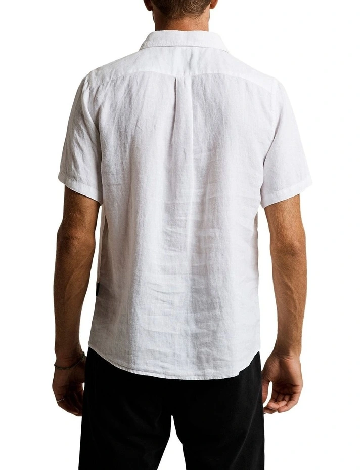 Best deal ❤️ Mr Simple Linen Short Sleeve ???? Shirt White ???? 5 Best deal ❤️ Mr Simple Linen Short Sleeve ???? Shirt White ???? - Image 3