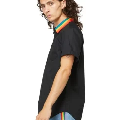 Outlet ???? Dangerfield Collar Rainbow Stripe ???? Shirt Black ???? 8 Outlet ???? Dangerfield Collar Rainbow Stripe ???? Shirt Black ???? -Industrie Shop unnamed file 450