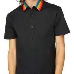 Outlet ???? Dangerfield Collar Rainbow Stripe ???? Shirt Black ???? 9 Outlet ???? Dangerfield Collar Rainbow Stripe ???? Shirt Black ???? -Industrie Shop unnamed file 451
