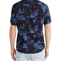 Alternative view of Coupon ⌛ Yd. Romantik Floral Viscose ???? Shirt Navy ⌛