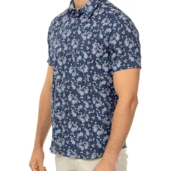 Alternative view of Buy ???? Aquila Apparel Short Sleeve Floral Print Merritt ???? Shirt ⭐