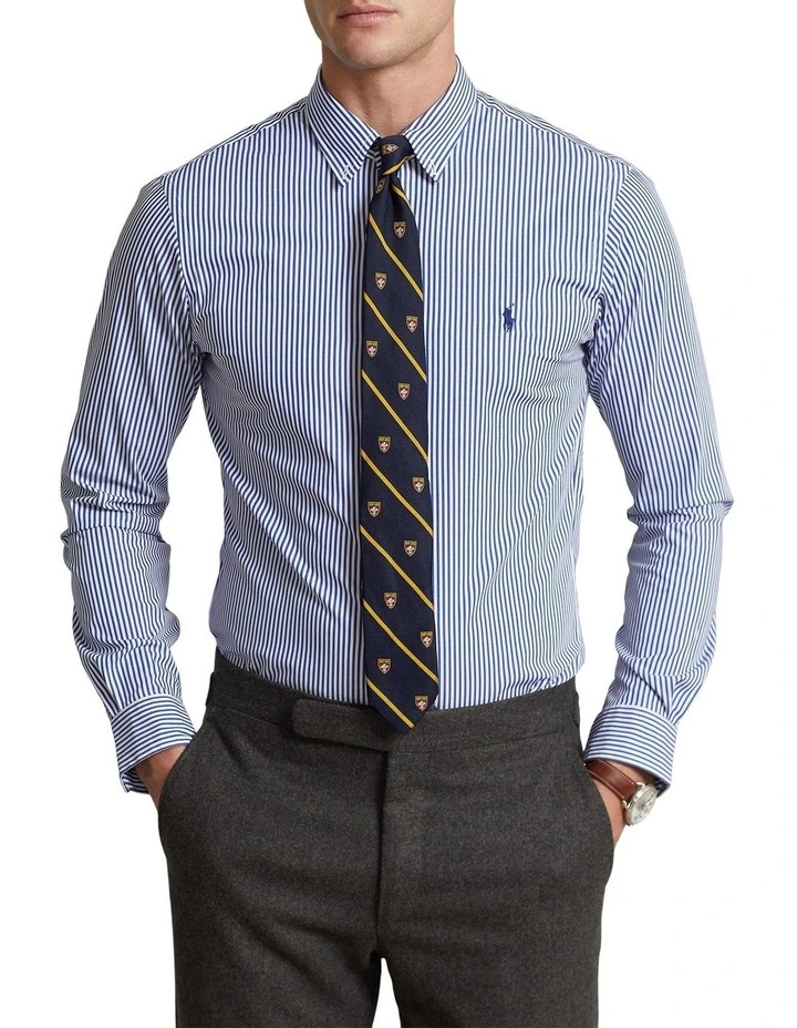 Deals ???? Polo Ralph Lauren Slim Fit Striped Stretch Poplin ???? Shirt In Blue ???? 3 Deals ???? Polo Ralph Lauren Slim Fit Striped Stretch Poplin ???? Shirt In Blue ????