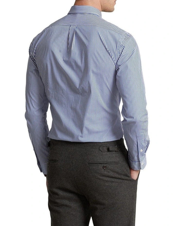 Deals ???? Polo Ralph Lauren Slim Fit Striped Stretch Poplin ???? Shirt In Blue ???? 4 Deals ???? Polo Ralph Lauren Slim Fit Striped Stretch Poplin ???? Shirt In Blue ???? - Image 2