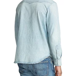 Alternative view of Best reviews of ???? Polo Ralph Lauren Classic Fit Denim Western ???? Shirt ⌛