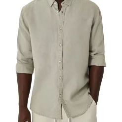 Top 10 ???? Industrie The Tennyson Linen ???? Shirt In Light Army ????