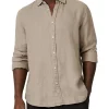 Flash Sale ⭐ Industrie The Trinidad Linen ???? Shirt In Green ???? -Industrie Shop unnamed file 612