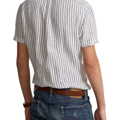 Alternative view of Best reviews of ❤️ Polo Ralph Lauren Classic Fit Striped Linen ???? Shirt In White ????