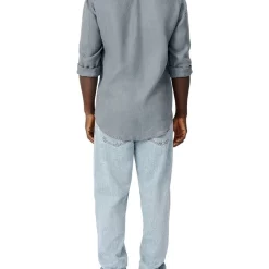 Coupon ???? Industrie The Trinidad Linen Long Sleeve ???? Shirt In Blue ✨ -Industrie Shop unnamed file 620