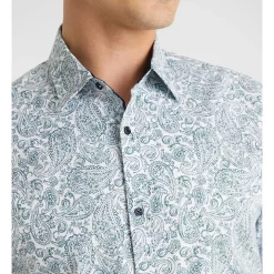 Wholesale ???? Yd. Denning Slim Paisley ???? Shirt In Green ???? -Industrie Shop unnamed file 633