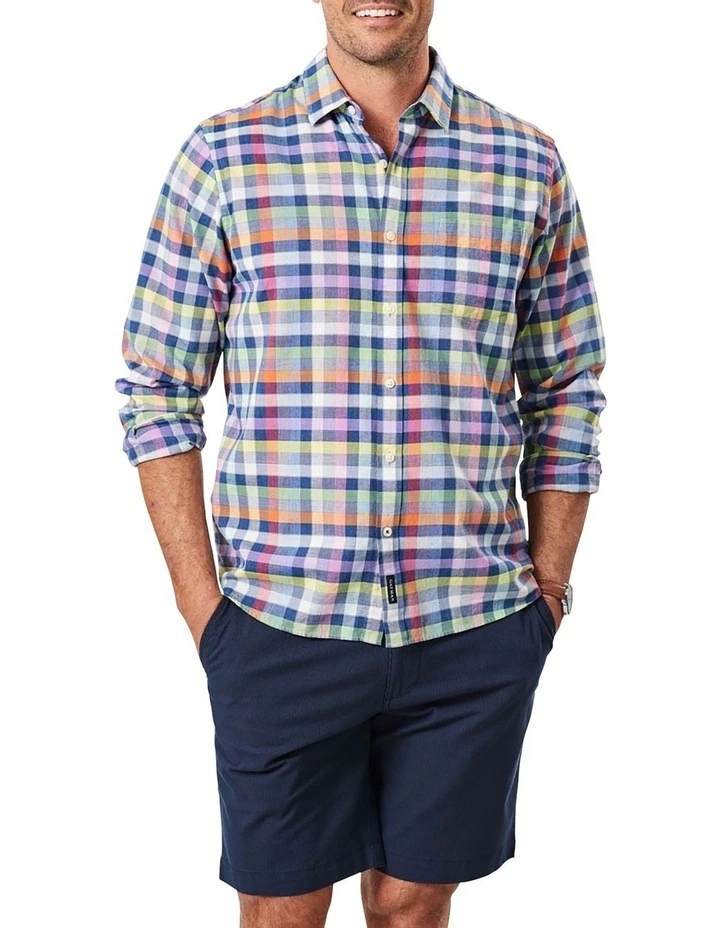 Best Pirce ???? Gazman Casual Long Sleeve ???? Shirt In Multi Check ⌛ 3 Best Pirce ???? Gazman Casual Long Sleeve ???? Shirt In Multi Check ⌛