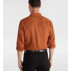 Alternative view of Outlet ???? Yd. West Hampton Pure Linen ???? Shirt In Biscuit ????