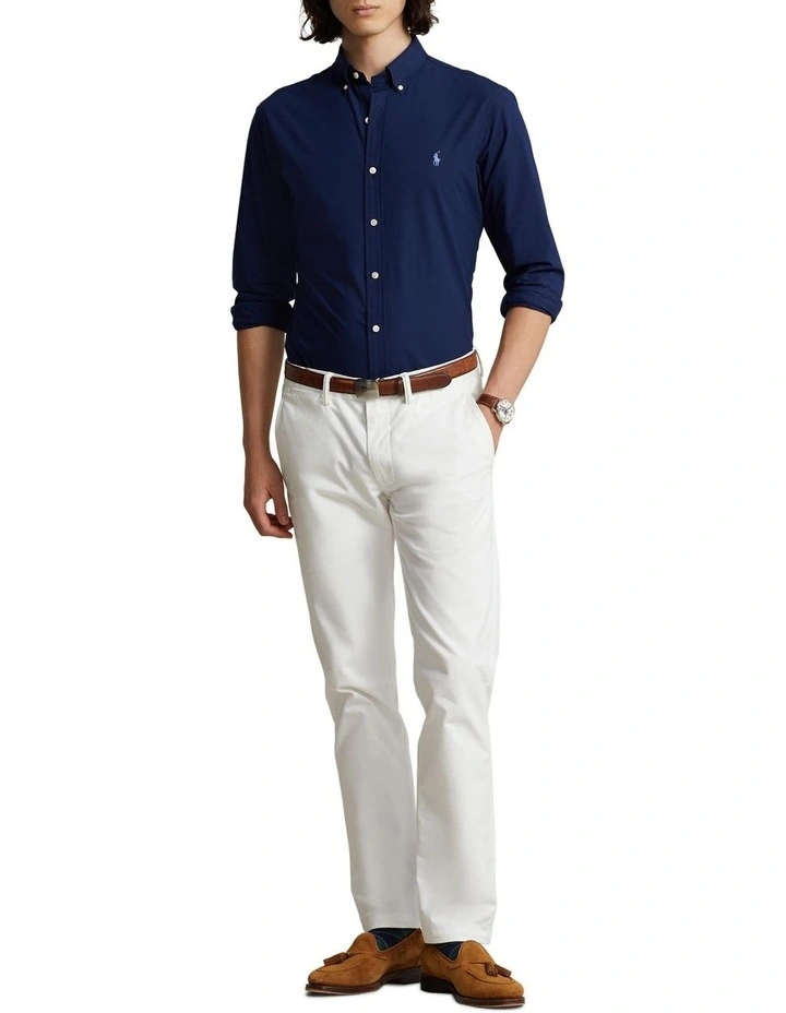 Outlet ???? Polo Ralph Lauren Slim Fit Stretch Poplin ???? Shirt In Navy ???? 5 Outlet ???? Polo Ralph Lauren Slim Fit Stretch Poplin ???? Shirt In Navy ???? - Image 3