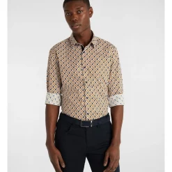 Wholesale ???? Yd. Dominic Slim Print ???? Shirt In White ⌛