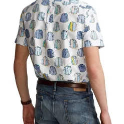 Alternative view of Wholesale ✔️ Polo Ralph Lauren Classic Fit Print Oxford ???? Shirt In Multi ????