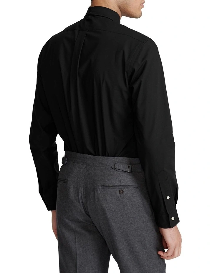 Outlet ✨ Polo Ralph Lauren Slim Fit Stretch Poplin ???? Shirt In Black ✔️ 4 Outlet ✨ Polo Ralph Lauren Slim Fit Stretch Poplin ???? Shirt In Black ✔️ - Image 2