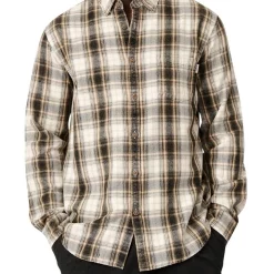 Outlet ???? Industrie The Cedar Oaks Long Sleeve ???? Shirt In Black ❤️