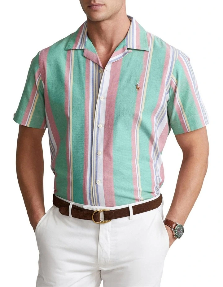 Discount ❤️ Polo Ralph Lauren Classic Fit Striped Oxford Camp ???? Shirt In Multi ???? 3 Discount ❤️ Polo Ralph Lauren Classic Fit Striped Oxford Camp ???? Shirt In Multi ????