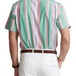 Alternative view of Discount ❤️ Polo Ralph Lauren Classic Fit Striped Oxford Camp ???? Shirt In Multi ????