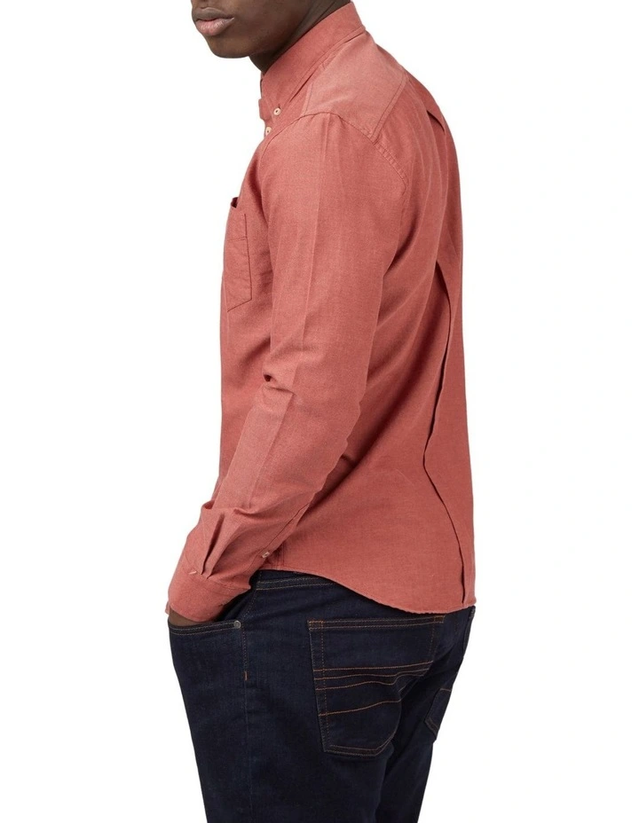 Best Pirce ???? Ben Sherman Signature Organic Oxford Long Sleeve ???? Shirt In Dark Pink ???? 4 Best Pirce ???? Ben Sherman Signature Organic Oxford Long Sleeve ???? Shirt In Dark Pink ???? - Image 2