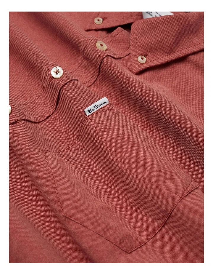 Best Pirce ???? Ben Sherman Signature Organic Oxford Long Sleeve ???? Shirt In Dark Pink ???? 6 Best Pirce ???? Ben Sherman Signature Organic Oxford Long Sleeve ???? Shirt In Dark Pink ???? - Image 4