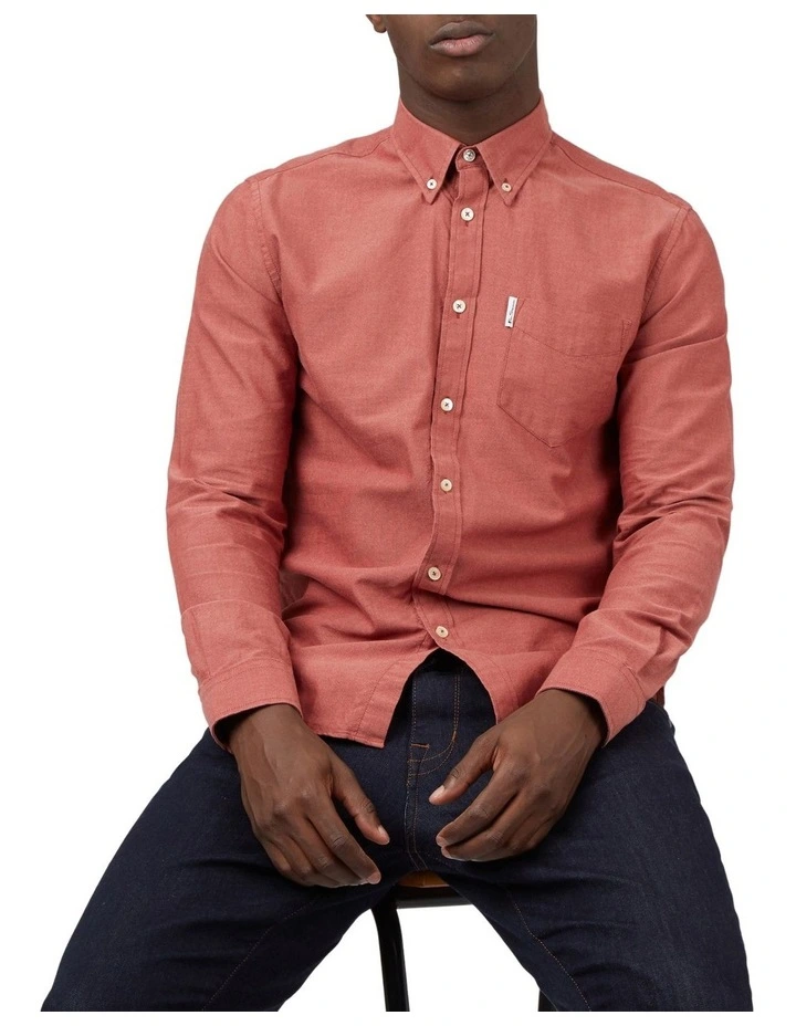 Best Pirce ???? Ben Sherman Signature Organic Oxford Long Sleeve ???? Shirt In Dark Pink ???? 8 Best Pirce ???? Ben Sherman Signature Organic Oxford Long Sleeve ???? Shirt In Dark Pink ???? - Image 6