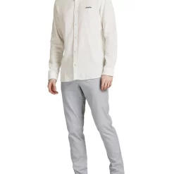 Promo ???? Jack & Jones Tons ???? Shirt Long Sleeve In Cloud Dancer ???? -Industrie Shop unnamed file 997